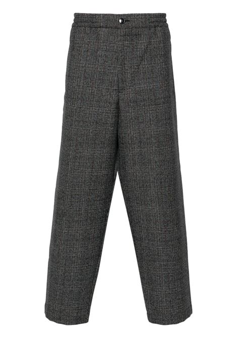 Prince of Wales check pattern grey Ameo Granato trousers Barena Venezia - men